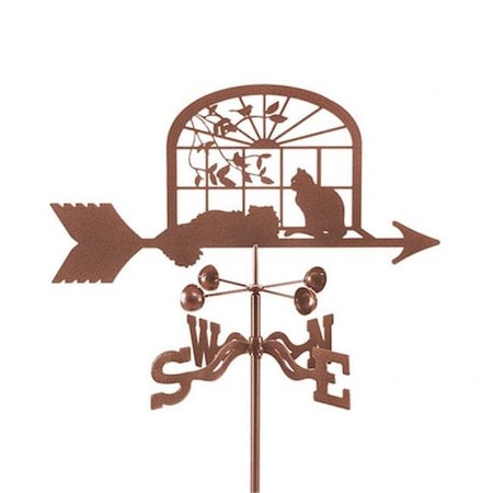 Ez Vane EZ Vane EZ1202-DK Cats in Window Weathervane with Deck Mount EZ1202-DK